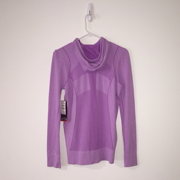 Zella Dharma Purple Hooded Athletic Jacket - Picture 4 of 7